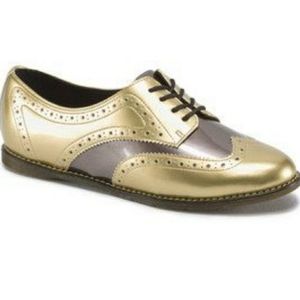 Dr. Marten Polina gold pewter 11 UK 9 twee mod Oxfords